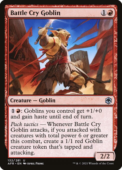 Battle Cry Goblin - Adventures in the Forgotten Realms Magic card