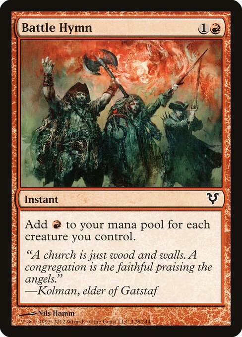 Battle Hymn - Avacyn Restored Magic card
