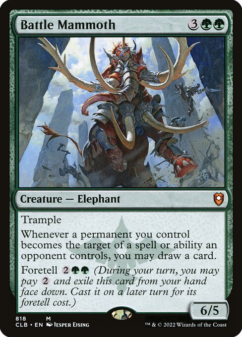 Battle Mammoth - Commander Legends: Battle for Baldur's Gate Magic card