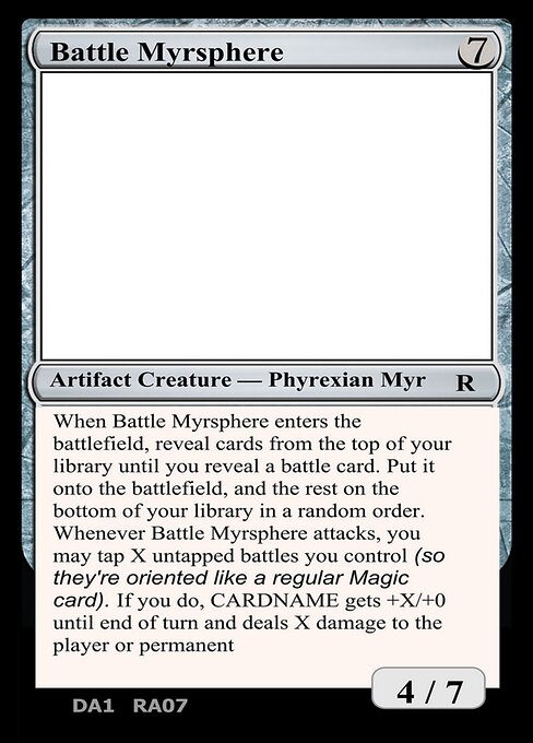 Battle Myrsphere - Unknown Event (#RA07a) - Magic: The Gathering Card