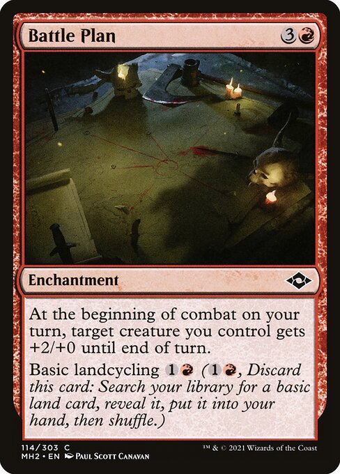 전투 계획 (Battle Plan) - Modern Horizons 2 (#114) - Illustrated by Paul Scott Canavan - Magic: The Gathering Card