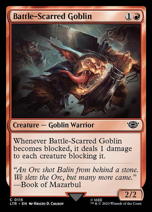 Battle-Scarred Goblin - The Lord of the Rings: Tales of Middle-earth Magic card