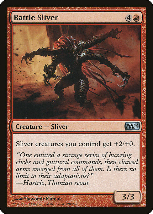 Battle Sliver - Magic 2014 Magic card