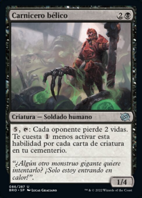 Schlachtfeld-Schlächter (Battlefield Butcher) - The Brothers' War (#86) - Illustrated by Lucas Graciano - Magic: The Gathering Card