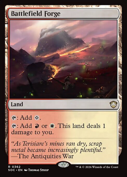 Battlefield Forge - Secrets of Strixhaven Commander Magic card