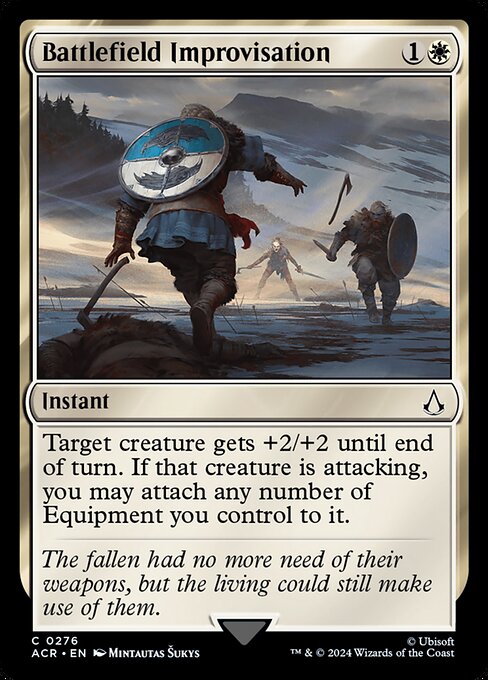 Battlefield Improvisation - Assassin's Creed Magic card