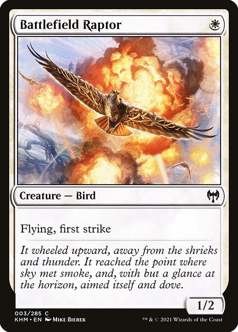 Battlefield Raptor - Kaldheim Magic card