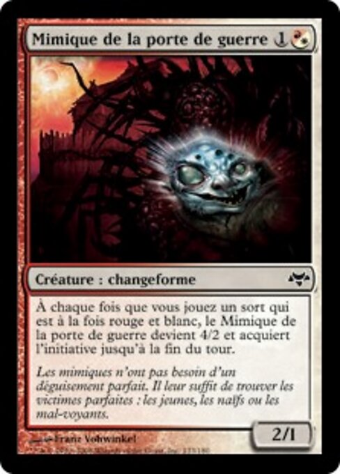 Mimique de la porte de guerre (Battlegate Mimic) - Eventide (#133) - Illustrated by Franz Vohwinkel - Magic: The Gathering Card