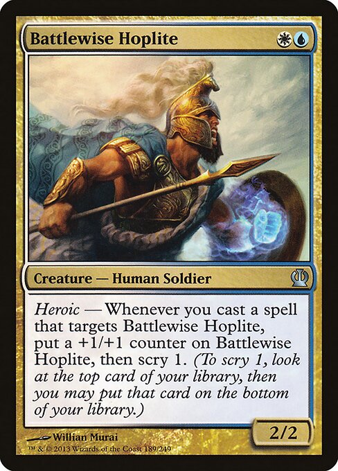 Battlewise Hoplite - Theros Magic card