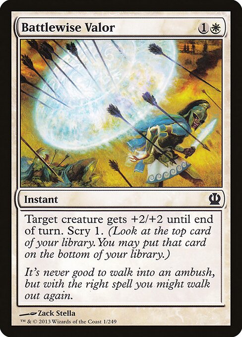 Battlewise Valor - Theros Magic card