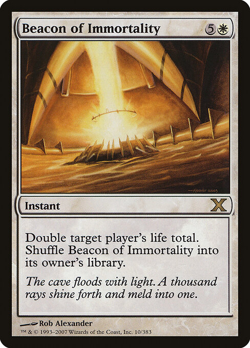 Beacon of Immortality - Tenth Edition (#10) - Illustrated by Rob Alexander - Magic: The Gathering Card