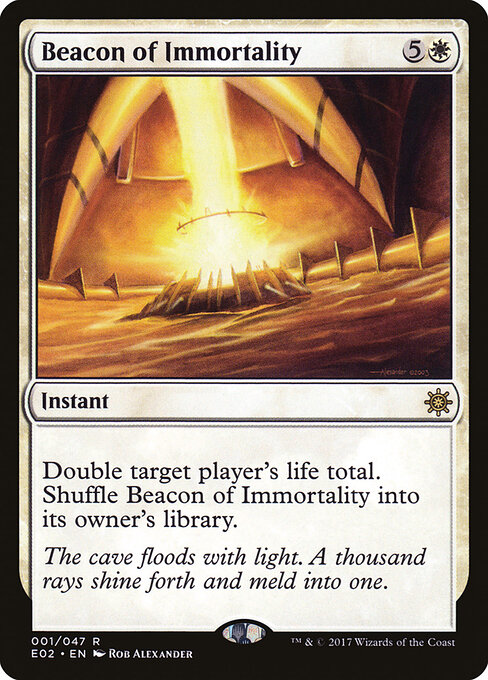 Leitstern der Unsterblichkeit (Beacon of Immortality) - Fifth Dawn (#6) - Illustrated by Rob Alexander - Magic: The Gathering Card