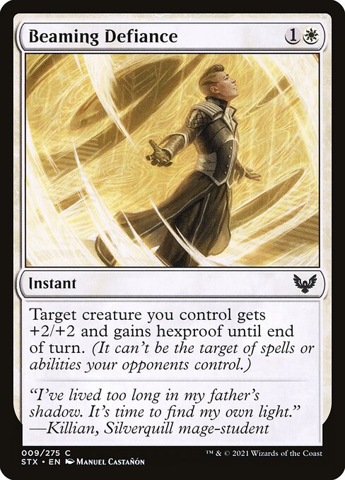 Beaming Defiance - Strixhaven: School of Mages Magic card