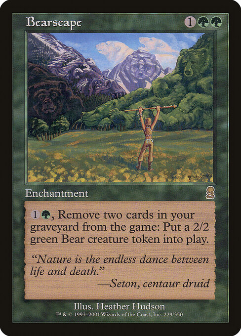 Bearscape - Odyssey (#229) - Illustrated by Heather Hudson - Magic: The Gathering Card
