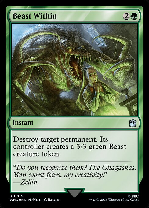Beast Within - Doctor Who (#819) - Illustrated by Helge C. Balzer - Magic: The Gathering Card