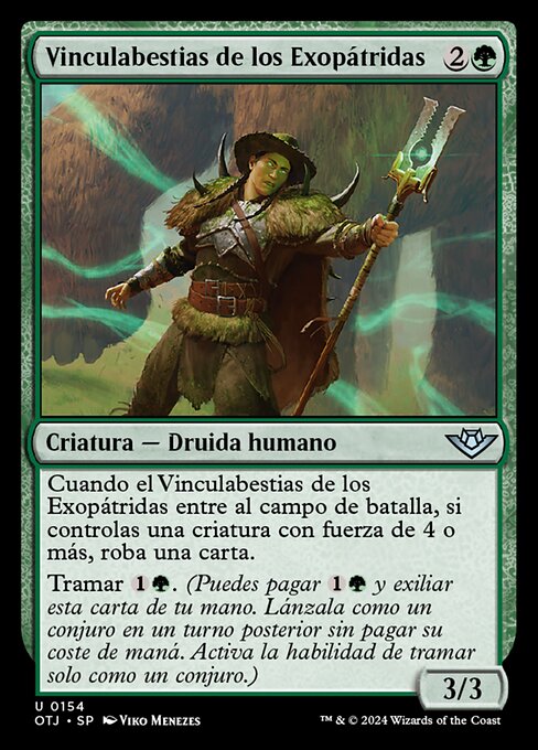Réprouvé bridebête (Beastbond Outcaster) - Outlaws of Thunder Junction (#154) - Illustrated by Viko Menezes - Magic: The Gathering Card