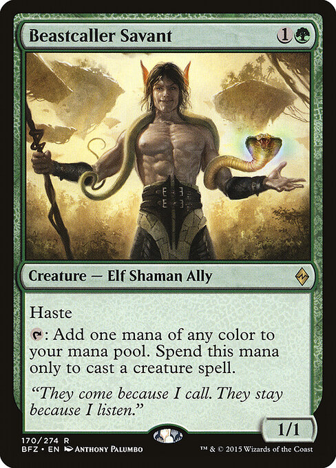 Beastcaller Savant - Battle for Zendikar Magic card