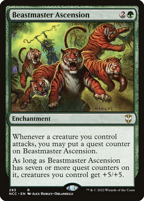 Beastmaster Ascension - New Capenna Commander Magic card