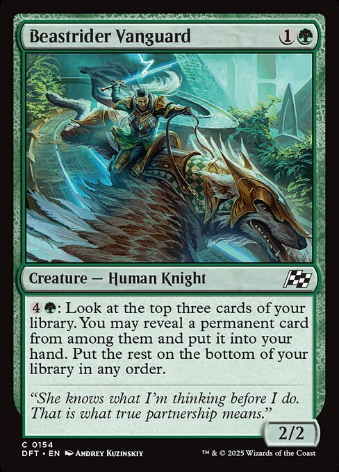 Beastrider Vanguard - Aetherdrift Magic card