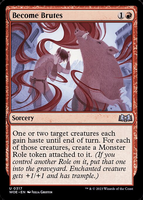 Become Brutes - Wilds of Eldraine Magic card
