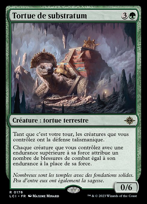 Felssohlenschildkröte (Bedrock Tortoise) - The Lost Caverns of Ixalan (#378) - Illustrated by Maxime Minard - Magic: The Gathering Card