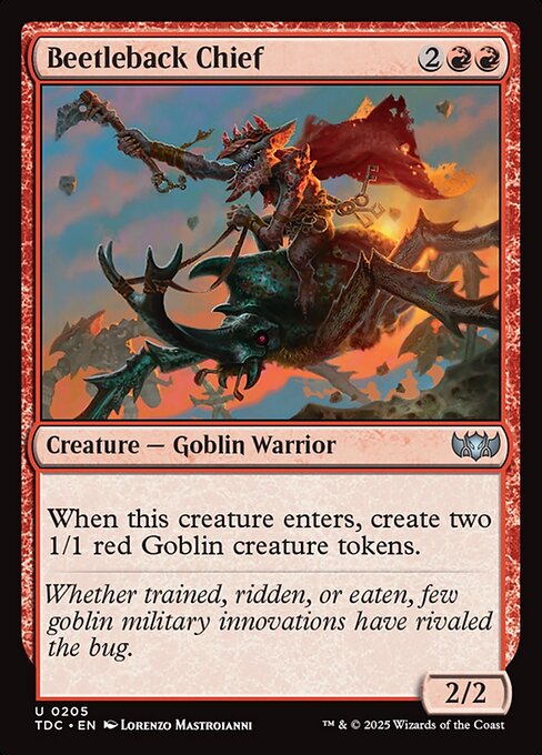 Beetleback Chief - Tarkir: Dragonstorm Commander Magic card