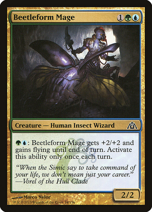 Beetleform Mage - Dragon's Maze Magic card