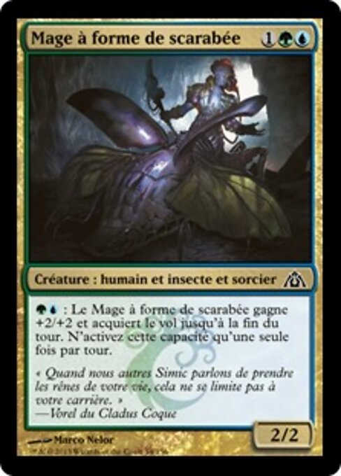벌레로 변하는 마도사 (Beetleform Mage) - Dragon's Maze (#54) - Illustrated by Marco Nelor - Magic: The Gathering Card