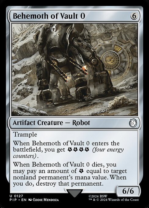 Behemoth of Vault 0 - Fallout Magic card