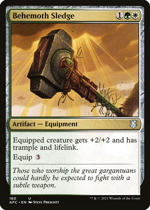 Behemoth Sledge - Forgotten Realms Commander Magic card