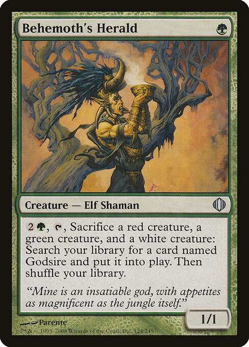 Behemoth's Herald - Shards of Alara Magic card
