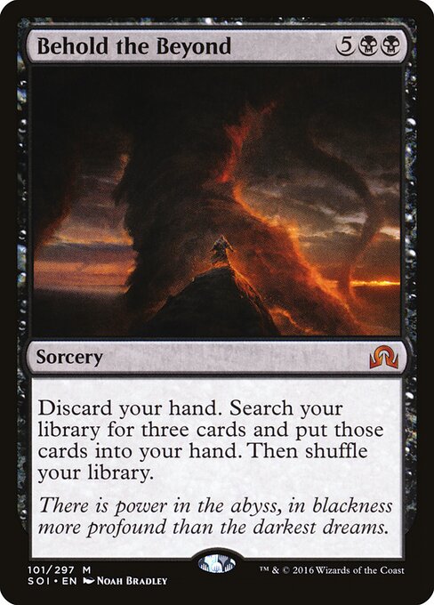 来世の警告 (Behold the Beyond) - Shadows over Innistrad (#101) - Illustrated by Noah Bradley - Magic: The Gathering Card