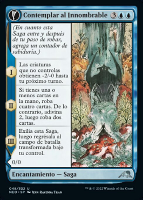 Behold the Unspeakable // Vision of the Unspeakable - Kamigawa: Neon Dynasty (#48) - Illustrated by Ravenna Tran - Magic: The Gathering Card