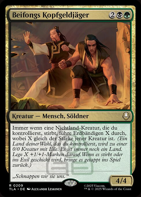 Beifongs Kopfgeldjäger (Beifong's Bounty Hunters) - Avatar: The Last Airbender (#209) - Illustrated by Alexandr Leskinen - Magic: The Gathering Card