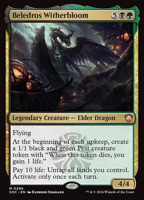 Beledros Witherbloom - Secrets of Strixhaven Commander Magic card