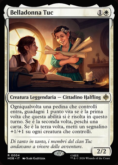 Belladonna Tuc (Belladonna Took) - The Hobbit (#4) - Illustrated by Xabi Gaztelua - Magic: The Gathering Card