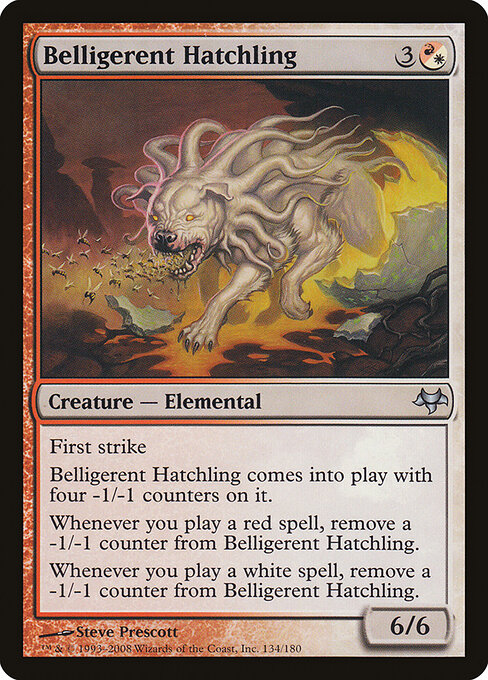 Belligerent Hatchling - Eventide Magic card