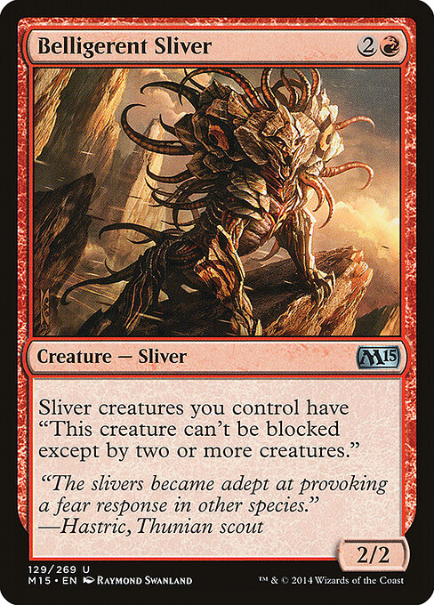 Belligerent Sliver - Magic 2015 Magic card