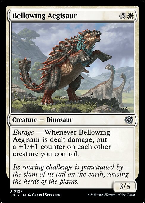 Bellowing Aegisaur - The Lost Caverns of Ixalan Commander Magic card