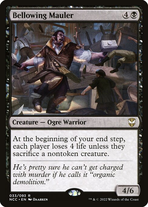 Bellowing Mauler - New Capenna Commander Magic card