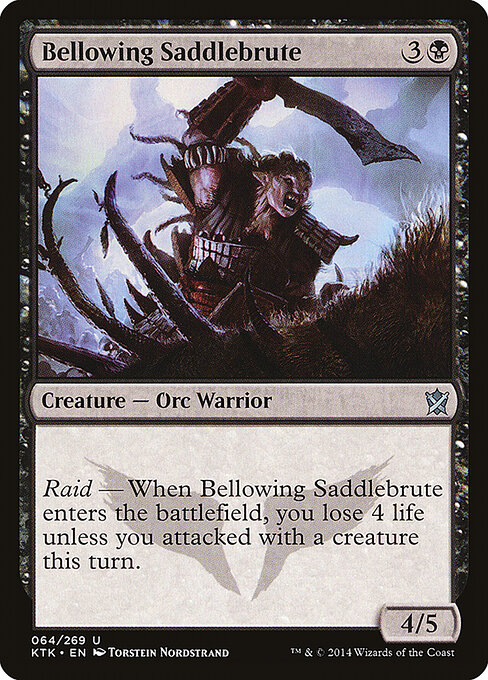Bellowing Saddlebrute - Khans of Tarkir Magic card