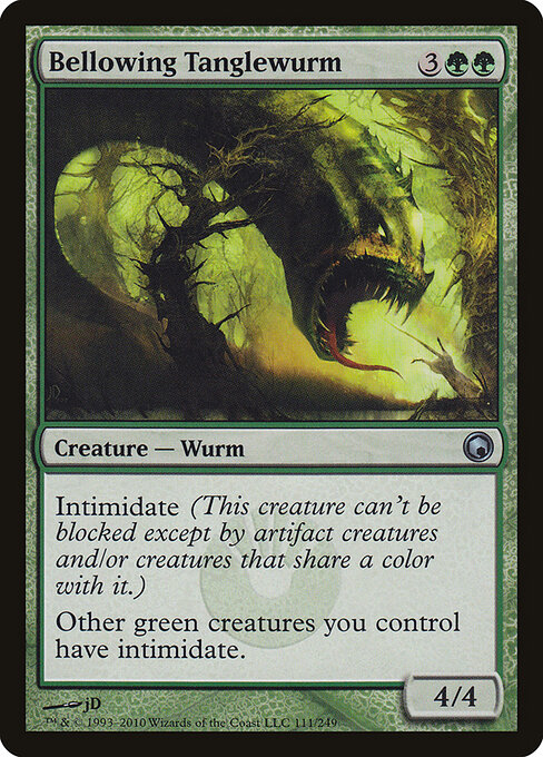 Bellowing Tanglewurm - Scars of Mirrodin Magic card