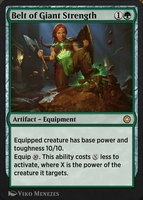 Belt of Giant Strength - Alchemy Horizons: Baldur's Gate (#201) - Illustrated by Viko Menezes - Magic: The Gathering Card