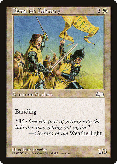 Benalish Infantry - Weatherlight Magic card