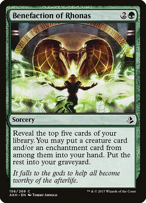 Benefaction of Rhonas - Amonkhet Magic card