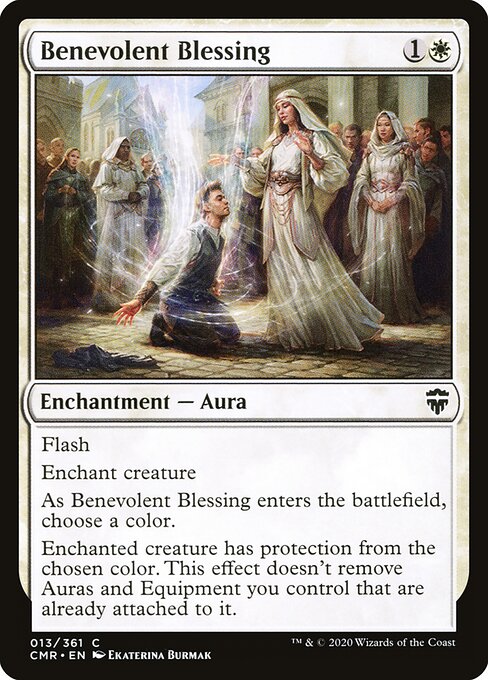 Benevolent Blessing - Commander Legends (#13) - Illustrated by Ekaterina Burmak - Magic: The Gathering Card