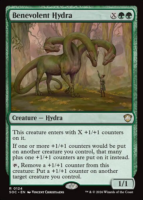 Benevolent Hydra - Secrets of Strixhaven Commander Magic card