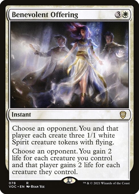 Benevolent Offering - Crimson Vow Commander Magic card