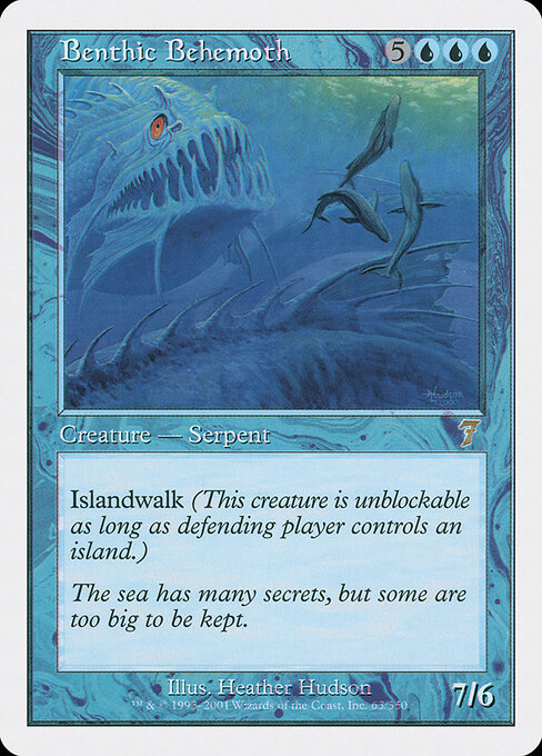 Benthic Behemoth - Seventh Edition Magic card