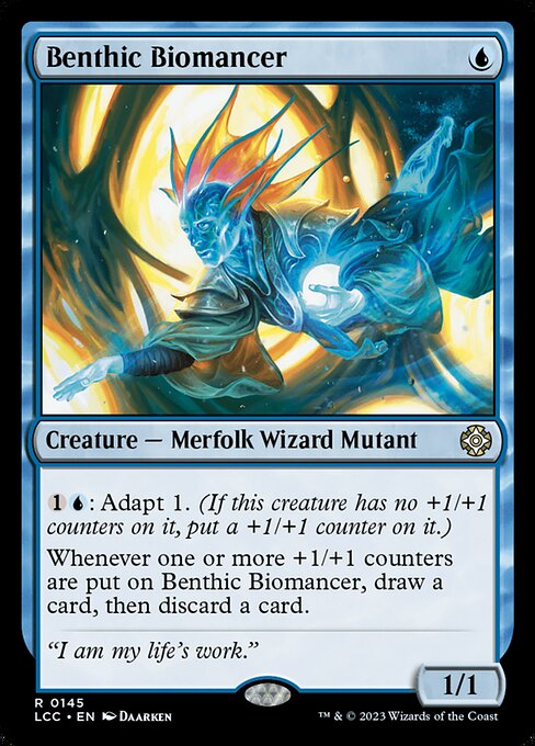 Benthischer Biomagier (Benthic Biomancer) - The Lost Caverns of Ixalan Commander (#145) - Illustrated by Daarken - Magic: The Gathering Card